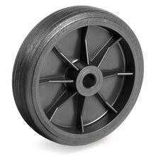 TR-51-W-Roues en caoutchouc thermoplastique noire